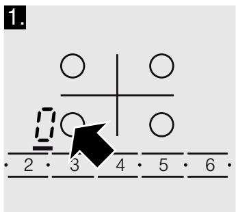 BOSCH PKF751FP1E - Régler la position de chauffe - 1