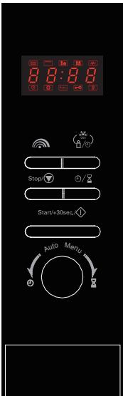 0 1 2 3 4 5 6 7 8 Stop Start+30sec Auto Menu