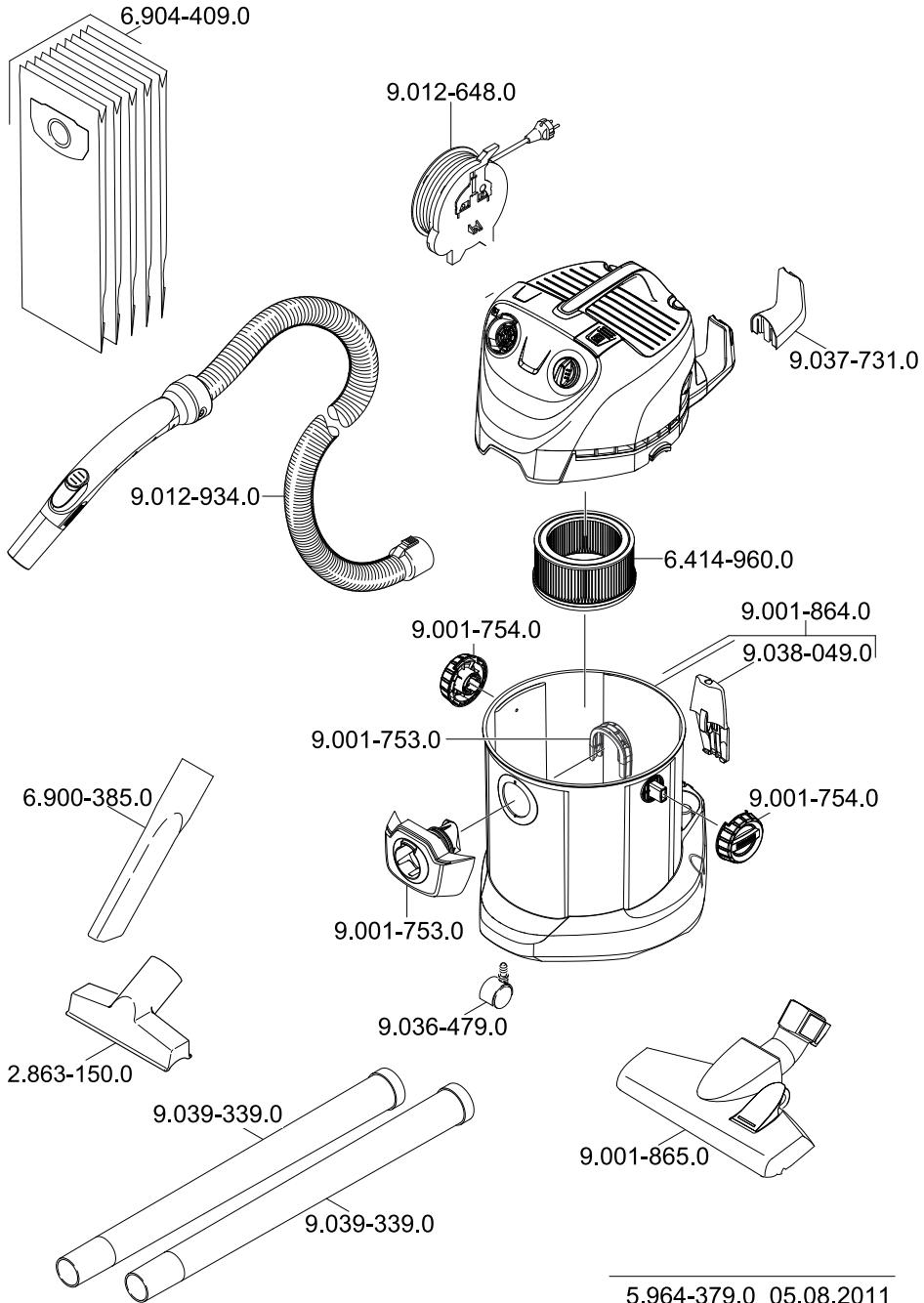 KARCHER WD4290 - \section*{Caracteristiques techniques} - 1