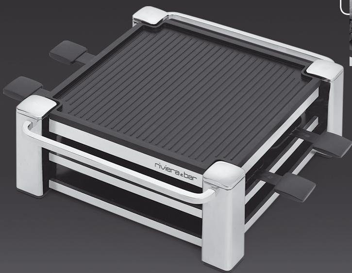 RIVIERA ET BAR QC254A - Raclette-gril 4 parts - 1