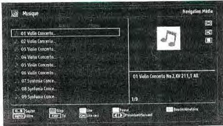 BRANDT B2207HHDW - Afficher la musique via USB - 1