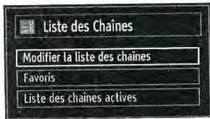 BRANDT B2207HHDW - Gestion des chaînes : Liste des chaînes - 1