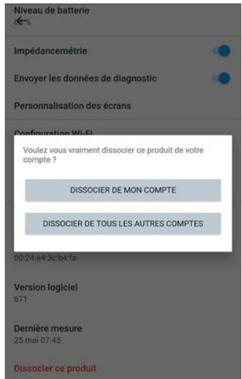 NOKIA BODY CARDIO BLANCHE - Dissocier votre Nokia Body Cardio ne supprime aucune des données synchronisées depuis l'appli Nokia Health Mate®. - 3