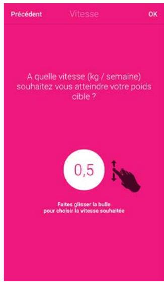 NOKIA BODY CARDIO BLANCHE - Modification du poids cible - 3