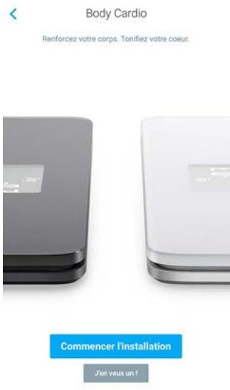 NOKIA BODY CARDIO BLANCHE - Touchez Commencer l'installation. - 1