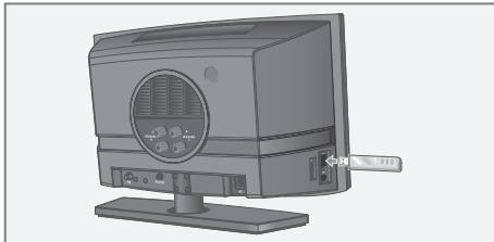 GRUNDIG CDS8120 - Insertion d'une clé USB - 1