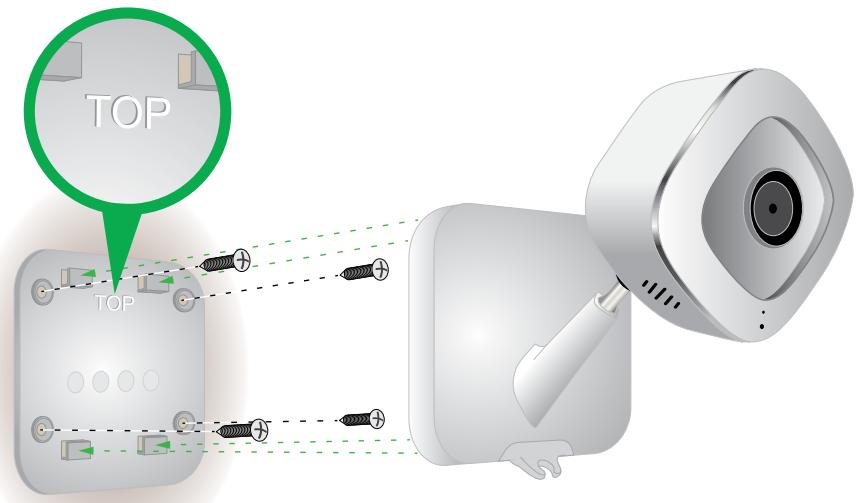 NETGEAR ARLO O4243684 - To mount your Arlo Q camera on the wall: - 2