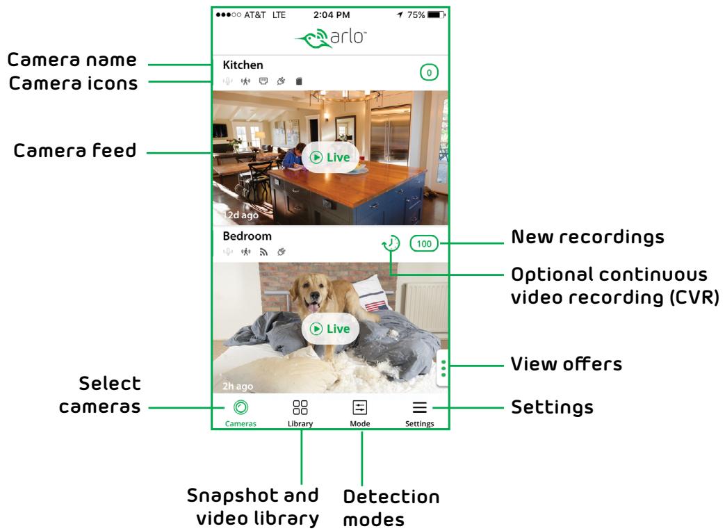 NETGEAR ARLO O4243684 - View the Cameras Page - 1