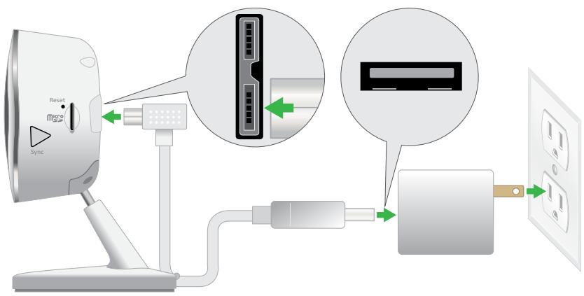 NETGEAR ARLO O4243684 - To connect an Arlo Q or Arlo Q Plus camera with WiFi: - 1