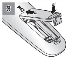 SAMSUNG SR8732 - ■ Mise en place des piles de la télécommande - 3