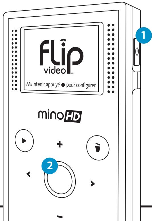 FLIP MINO HD NOIR - Pour modifier la configuration du caméscope ultérieurement - 1
