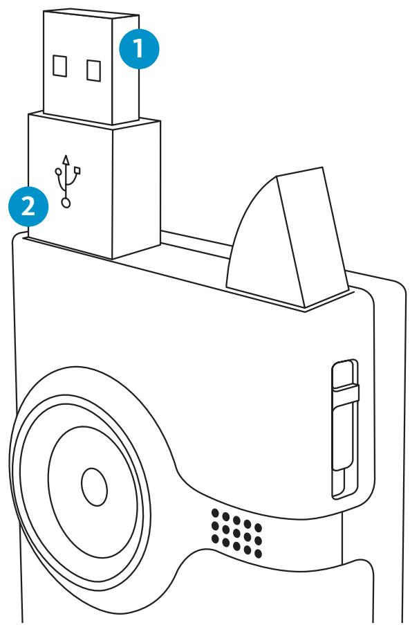 FLIP MINO HD NOIR - Recharge de la batterie - 1