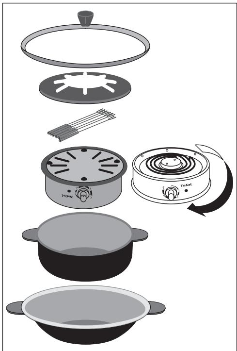 MOULINEX WK1500 - Installation et rangement (selon modele) - 1