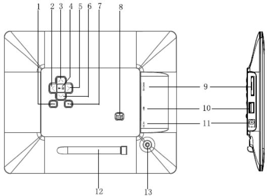 PROLINE PL-DPF1007B - CONTROLES ET BRANCHEMENTS - 1