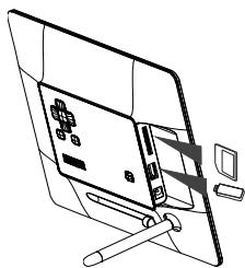 PROLINE PL-DPF1007B - INSERTION D'UNE CARTE MÉMOIRE OU D'UN PÉRIPHÉRIQUE FLASH USB - 1