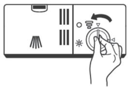 PROLINE 14910SL2-4 - Filling the rinse aid dispenser - 1
