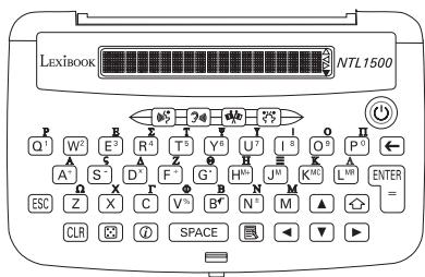 LEXIBOOK LfNTL 1500 - Guia das Teclas e icones do Visor - 1
