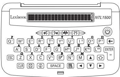 LEXIBOOK LfNTL 1500 - Tangenter och skärmsymboler - 1