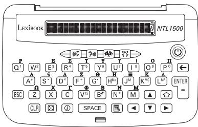 LEXIBOOK LfNTL 1500 - Guide des touches et Symboles écran - 1