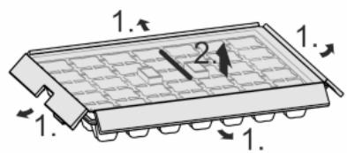 LIEBHERR ISK5Z1EAS - Démonter le bac à gaçons - 1