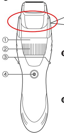 PANASONIC ES-GB40S - Identification des pièces - 1