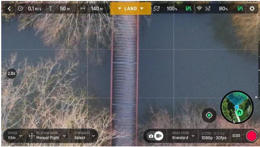PARROT DroneANAFIFPV - Contrôle du zoom - 5