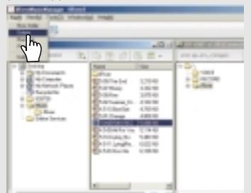 IRIVER IFP-500 - 4) Suppression de dossiers ou de fichiers du PC lorsque la fenetre de celui-ci est ACTIVE - 2
