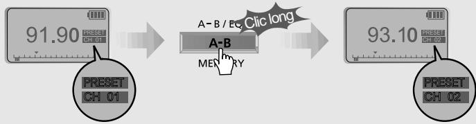 IRIVER IFP-500 - Fonction MEMORY DELETE (suppression des stations enregistrées) - 1