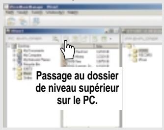 IRIVER IFP-500 - 4) Passage au dossier de niveau superieur (PC &amp; lecteur) - 1