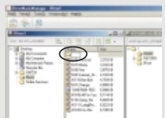 IRIVER IFP-500 - 2) Creation de nouveaux dossiers sur le PC lorsque la fenetre du PC est ACTIVE - 2
