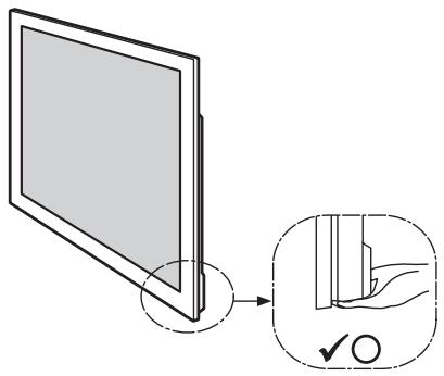 SONY SU-B550S - Tenez le téléviseur au point spécifique lorsqu'you le déplacez. - 1