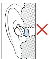 SENNHEISER momentumsports - Informations sur l'insertion correcte des écouteurs dans les oreilles - 5