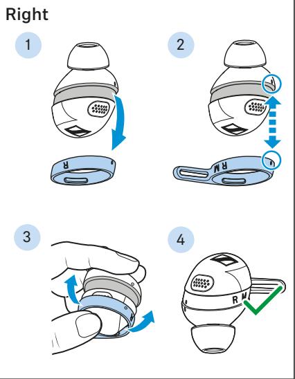 SENNHEISER momentumsports - Remplacer les ailettes d'oreille - 2