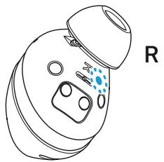 SENNHEISER momentumsports - Vue d'ensemble des indications LED des écouteurs - 2