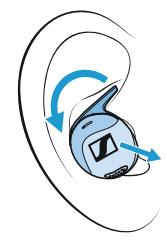 SENNHEISER momentumsports - Insérer les écouteurs dans les oreilles - 2