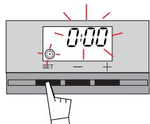 DE DIETRICH WTDOP420 - Nár disse tre handlinger er udført, opvarmes oven- nen: - 3