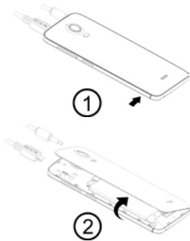 WIKO WAX BLANC - Insertion des cartes SIM - 1