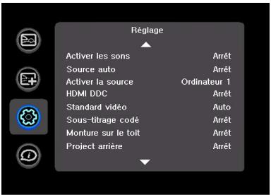 INFOCUS IN3102 - Menu Reglage - 1