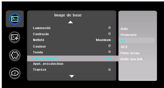 INFOCUS IN3102 - Menu Image de base - 2