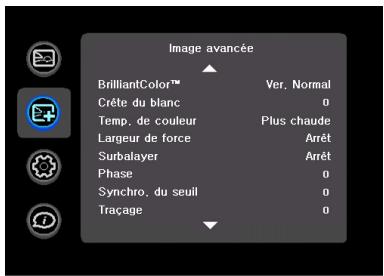 INFOCUS IN3102 - Menu Image avancée - 1