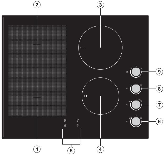 MIELE KM 7164 FR - Table de cuisson - 1