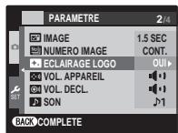 FUJIFILM XP15+SD2GO - Utilisation du menu configuration - 6