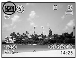 PENTAX X90 - Pressez le déclencheur à mi-course. - 1