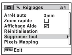 PENTAX X90 - Suppression de toutes les images - 2