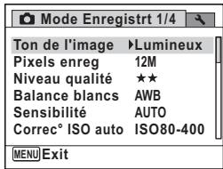 PENTAX X90 - Appuyez sur le bouton de navigation () - 1