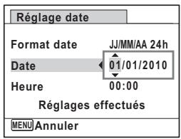 PENTAX X90 - Réglage de la date et de l'heure - 3