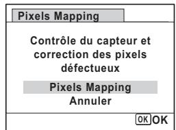 PENTAX X90 - Appuyez sur le bouton de navigation () pour selectionner [Pixels Mapping]. - 1