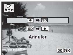PENTAX X90 - Copie de fichiers de la mémoire intégrée vers la carte mémoire SD - 1