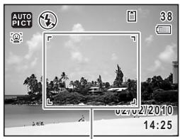 PENTAX X90 - Confirmez le sujet et les paramètres de la prise de vue sur l'écran. - 1