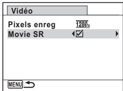 PENTAX X90 - Réglage de la fonction Movie SR (anti-bougé video) - 1